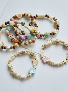 景德镇陶瓷手链轻奢小众精致国风学生原创新中式小清新手串饰品女