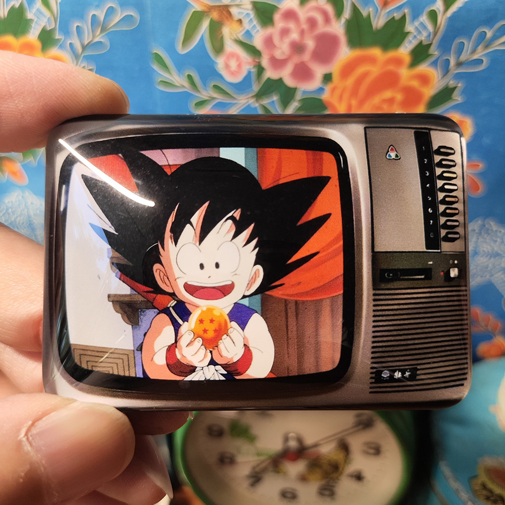 七龙珠玻璃冰箱贴磁吸怀旧八零后四星珠鸟山明老动画生日男礼物