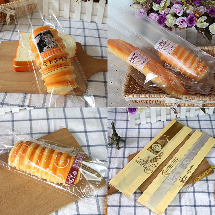 烘焙包装袋毛毛虫面包袋餐包袋蜂蜜麻花袋西点烘焙糕点袋配送扎丝