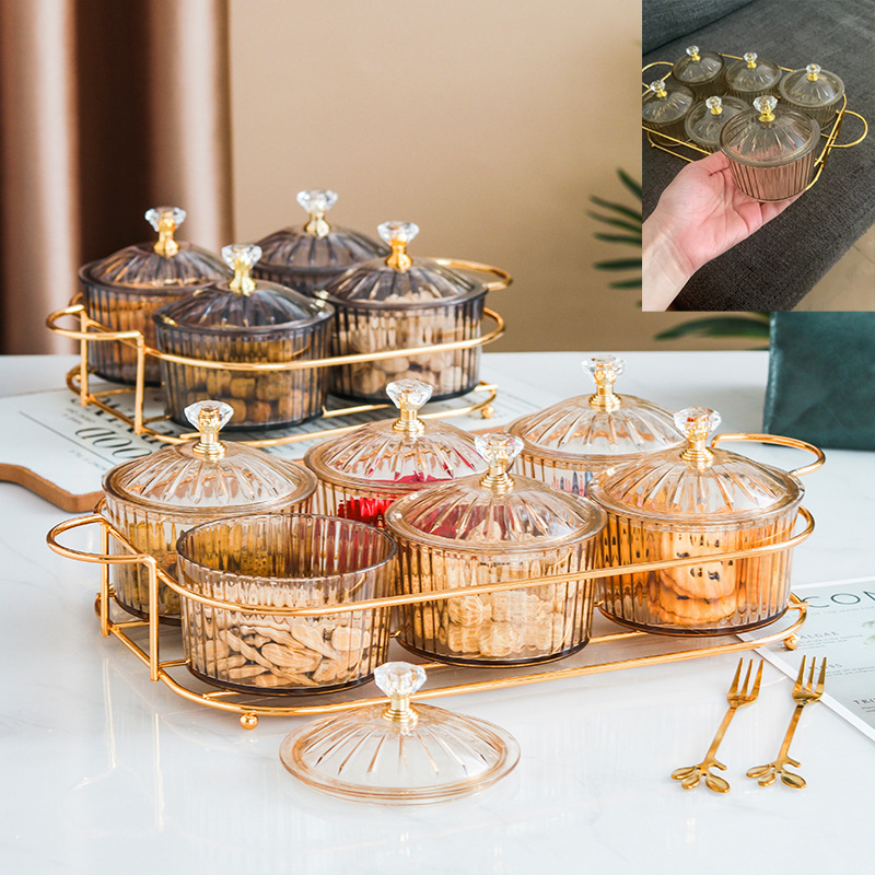 Round Fruit Dish Nordic Dried Fruit Salad Plate Snack Dishes