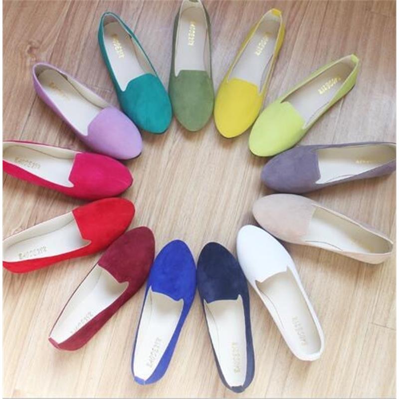 女平底单鞋大码women princess shoes ladies flat shoes size42