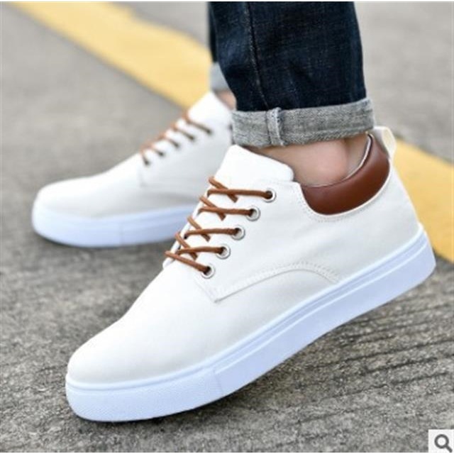 Casual men's winter sneakers shoes canvas flat shoes