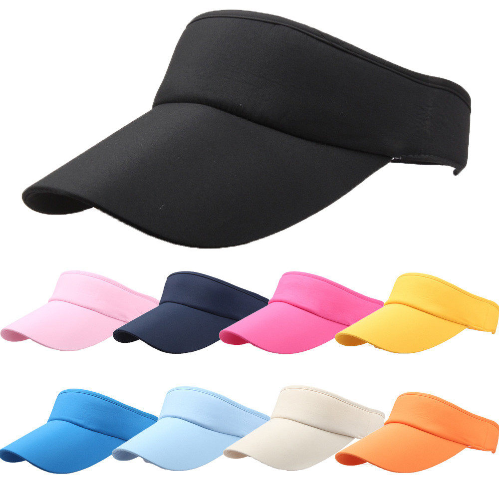 men women summer sport headband beach sun visor hat cap
