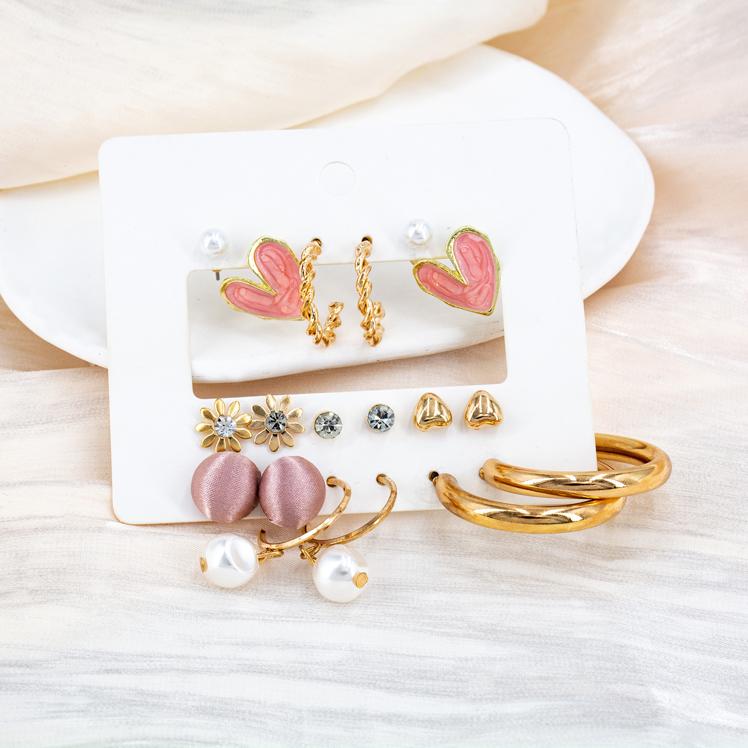 Earrings Sets Pearl Acrylic Set Earrings Jewelry For Women