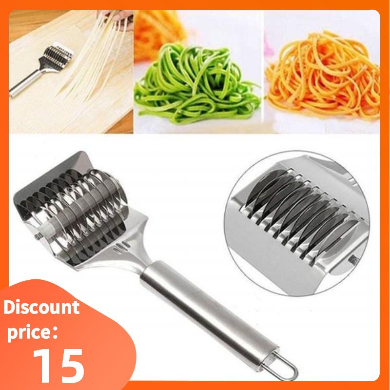 Noodle Dough Cutter Pasta Spaghetti Maker手动切面条刀意面器