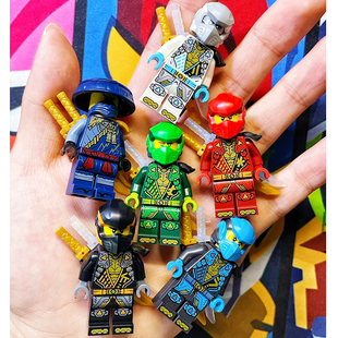 幻影忍者国产第三方17-18-19季劳埃德索拉阿林双面印刷积木人仔