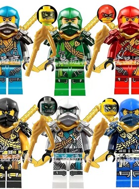 兼容幻影忍者积木人仔第18季神龙崛起2攀登服