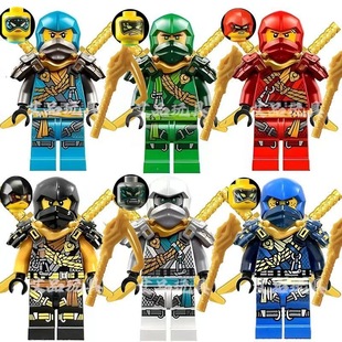 兼容幻影忍者积木人仔第18季神龙崛起2攀登服