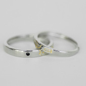 七夕礼物 个性 喜舍 萌宠足银999纯银猫咪小狗戒指情侣对戒小众时尚