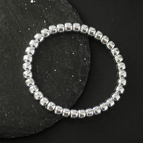 圆珠链手链足银复古男女同款