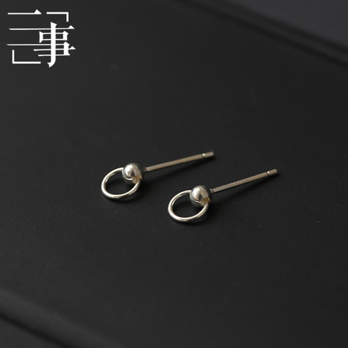 简约风睡觉免摘不易过敏小圆环