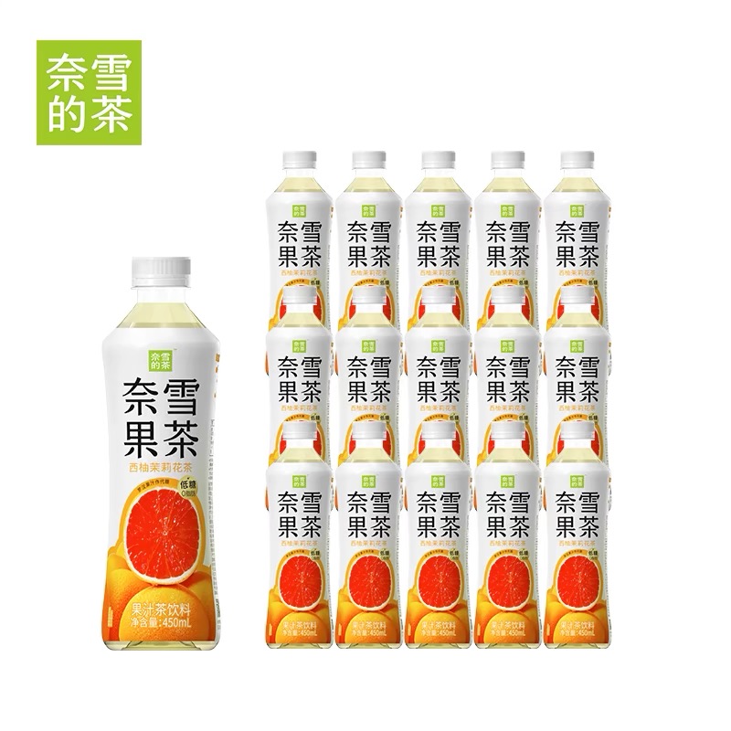 奈雪的茶果汁茶饮料450ml*15瓶装