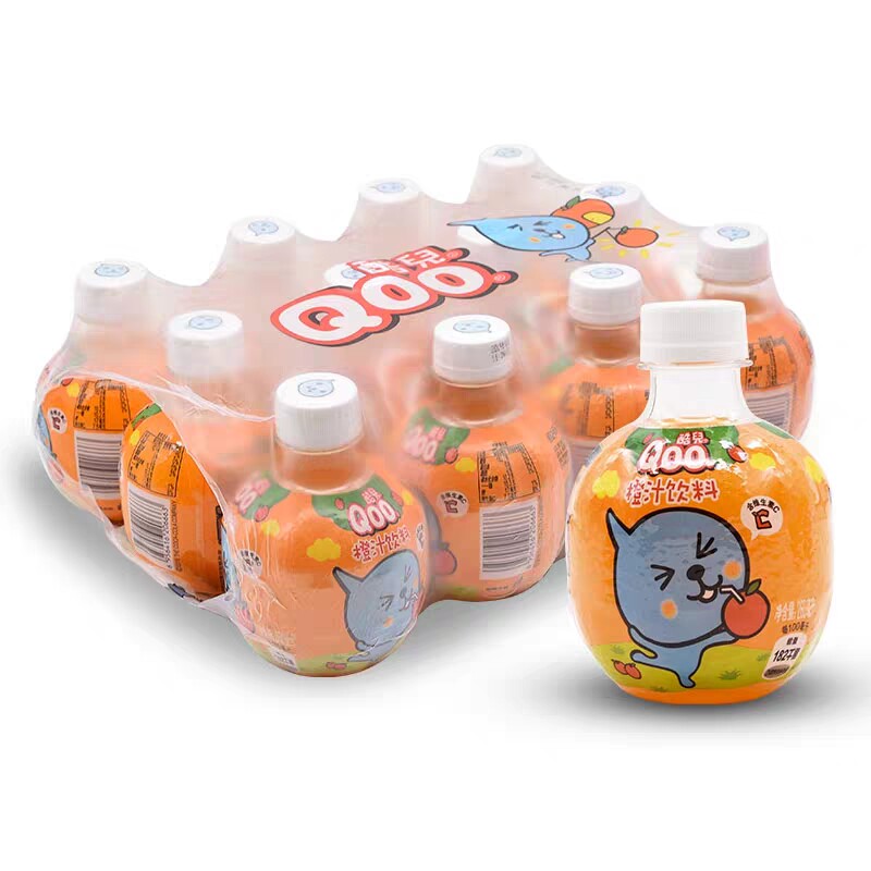 可口可乐 美汁源酷儿橙汁饮料260ml*12瓶装整箱 果味果汁饮品包邮