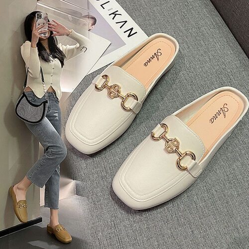 拖鞋女夏季新款懒人平底网红沙滩