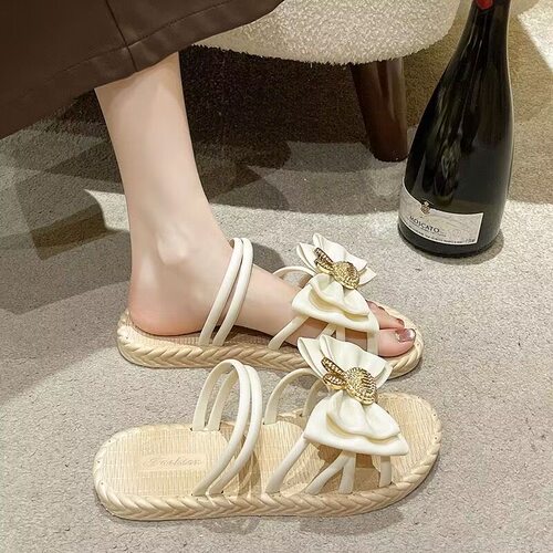 塑料两穿凉鞋女夏新款2025年新款凉拖鞋软底防滑时装两用罗马凉鞋