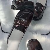 学院风单鞋 子圆方头中跟校供原创小皮鞋 宝藏喵喵 正统jk制服鞋