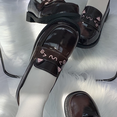 原创中跟Jk制服鞋学院风猫耳朵