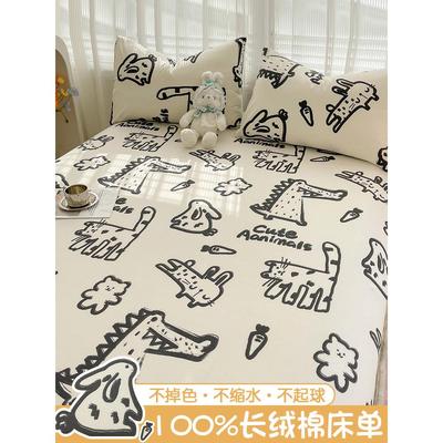 纯棉床单件100全学生宿舍