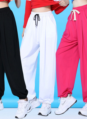 广场舞服装新款套装夏季运动表演练功服灯笼裤团体操曳步舞跳舞服