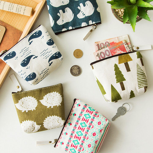 韩版简约硬币零钱包女钥匙包学生