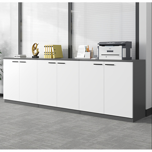 办公柜矮柜文件柜带锁办公室木质隔断柜储物柜资料柜地柜抽屉柜子