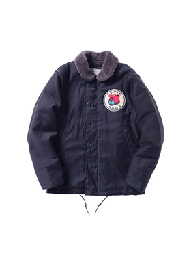 ACE浮生出品二战全羊毛内里地狱犬蓝色二代N1海军甲板服复古咔叽