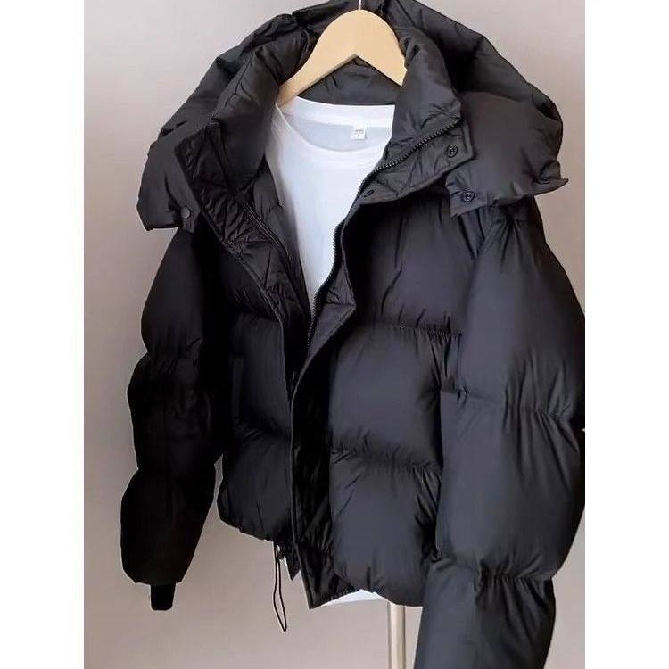 2025女冬新款高品质超厚短款羽绒棉服小个子宽松连帽面包服外套,女装/女士精品,羽绒服,淘宝优惠券,粉丝福利购,淘宝优惠卷