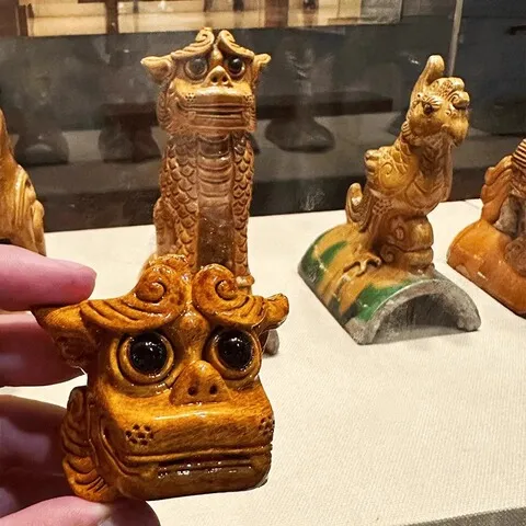 磁性博物馆獬豸冰箱贴介休文创工艺品神兽琉璃网红山西树脂