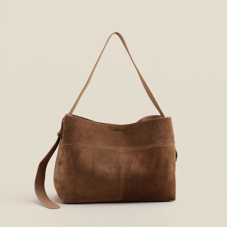 2025新款磨砂牛皮单肩包