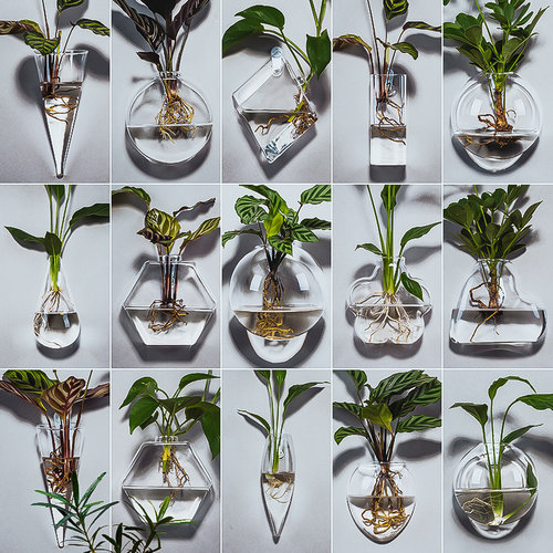 创意室内贴墙小挂件盆景器皿花瓶