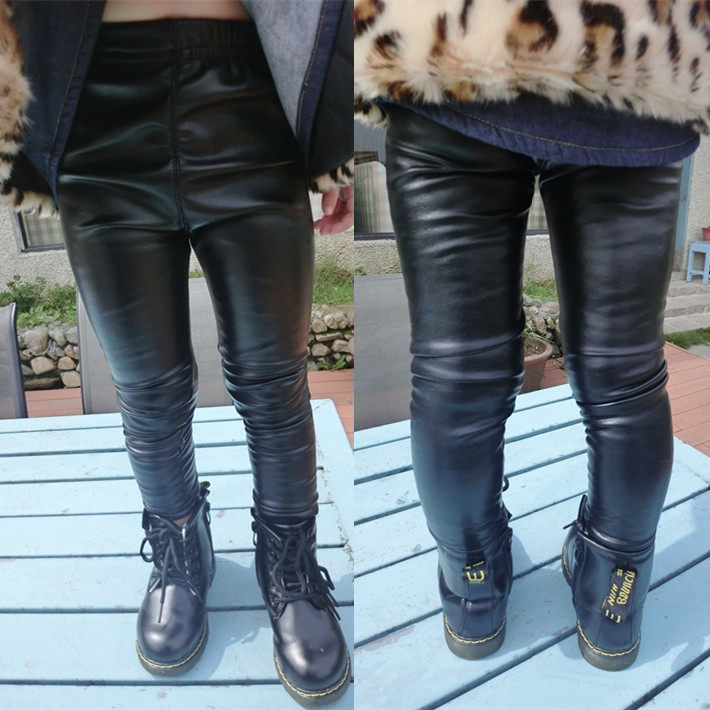 Pantalon fille en cuir - Ref 2061662 Image 1