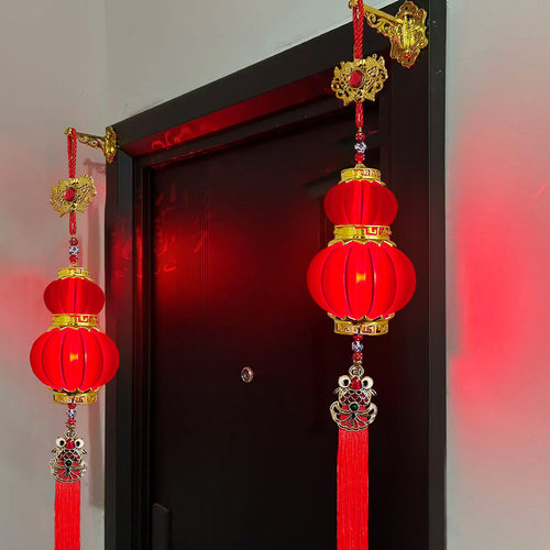 大红百叶葫芦宝塔灯笼喜庆挂件