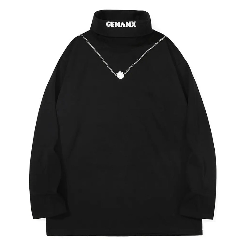 GENANX闪电潮牌高领打底衫