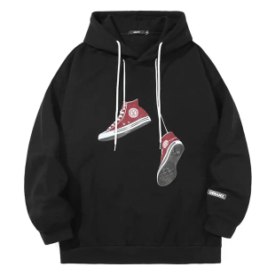 GENANX闪电潮牌22FW冬季 加绒全棉卫衣宽松连帽情侣卫衣重磅卫衣潮