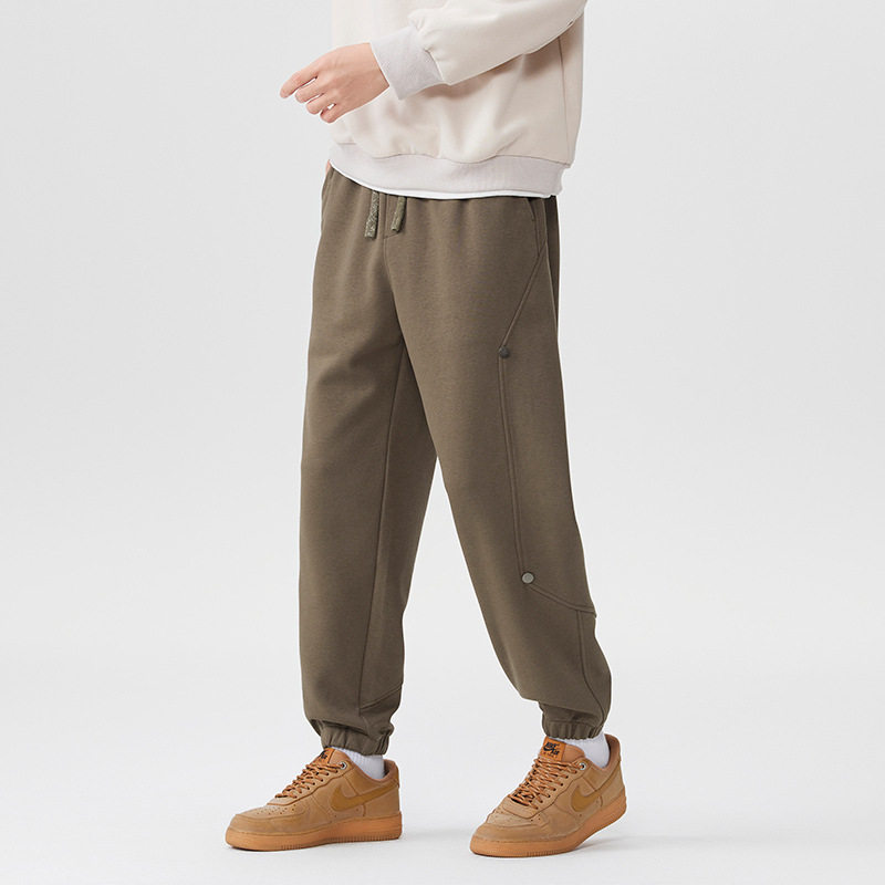 2025春秋宽松束脚卫裤男新款重磅休闲大码运动长裤,男装,卫裤,淘宝优惠券,粉丝福利购,淘宝优惠卷