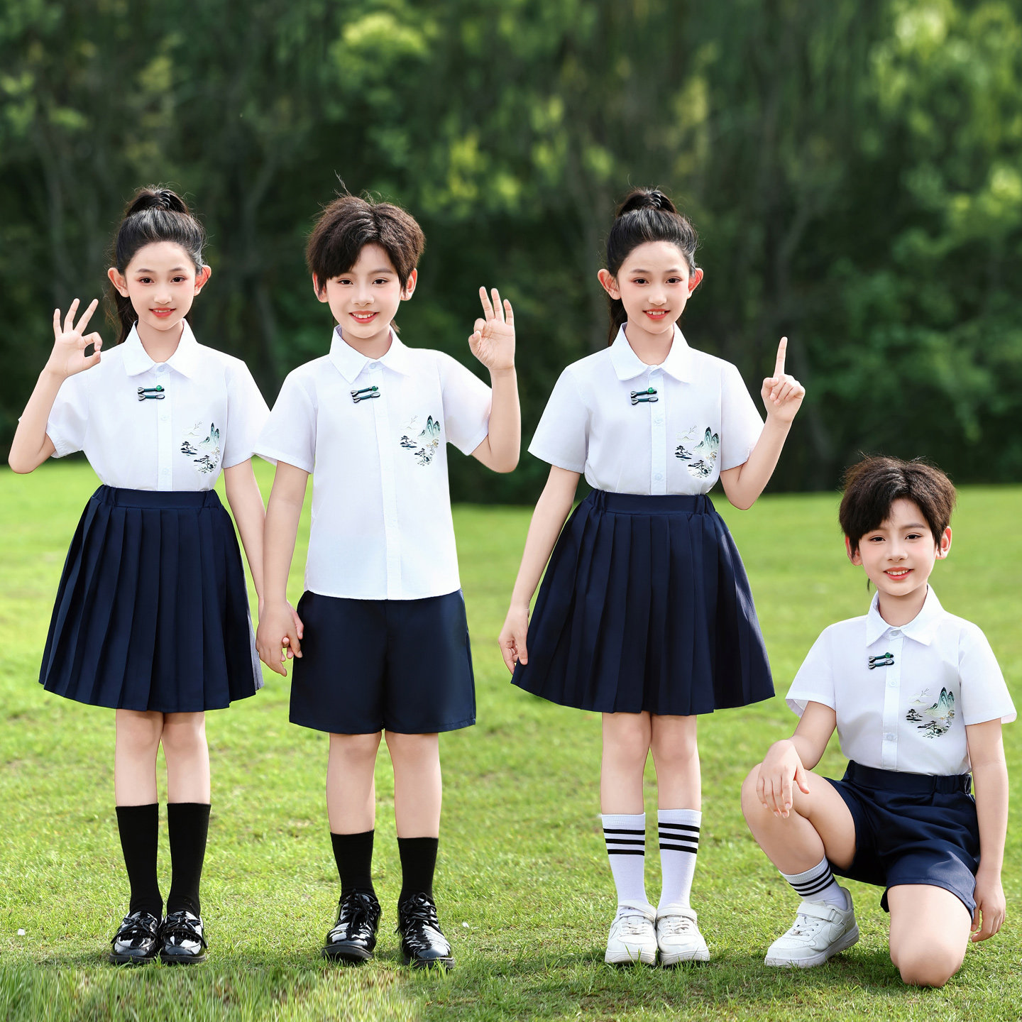 儿童新中式校服园服朗诵合唱