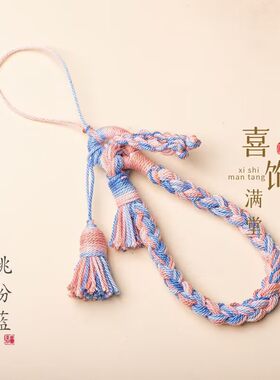 钥匙扣高级感挂绳手机链玉石