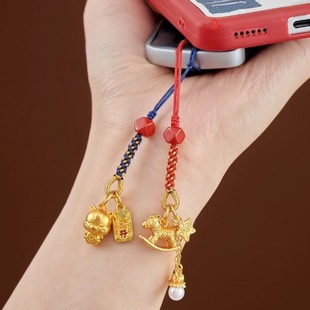 2026年国潮马年吉祥物马年手机链生肖马钥匙扣包包挂饰男女新年礼