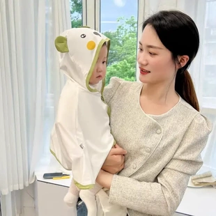 披風童裝 冰絲防曬衣透氣可愛 寶寶空調衫 A類兒童斗篷防曬衣可愛款