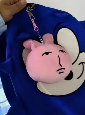粉红兔子myfriend毛绒宿舍背包