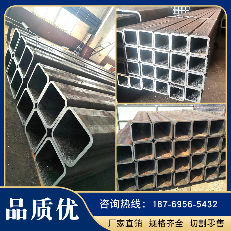 厂家定做q345b厚壁无缝方矩管16mn锰方钢管q355b低合金方管可切割