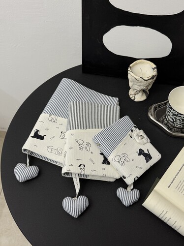 原创布艺卡通手账本产检册护照夹