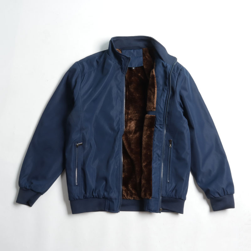 断码处理卖！秋冬防风厚实加绒保暖宽松休闲拉链口袋夹克厚实外套