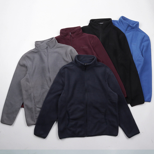 抓绒衣！秋冬款保暖起热摇粒绒外套休闲拉链开衫冲锋衣内胆男外贸