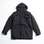 冬季 战训大衣保暖防寒棉衣袄可拆卸内胆黑色保安工作服加棉加厚男