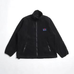 带卡扣！秋冬款加厚保暖抓绒衣黑色摇粒绒冲锋衣内胆自发热面料男