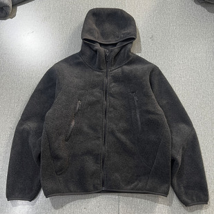 厚实保暖！秋冬加绒保暖拉链口袋宽松休闲双面摇粒绒男女连帽卫衣