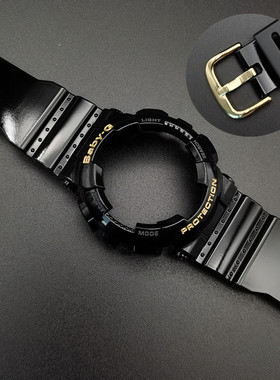 Casio卡西欧BABY-G原装女款黑金表带表壳BA-110-1A 112/120/130