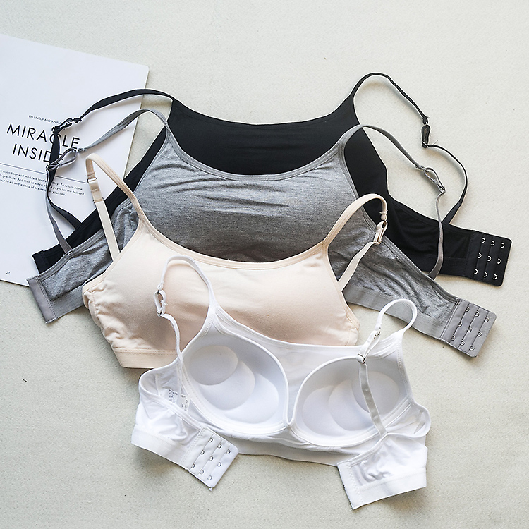 运动内衣女带胸垫女吊带衫无钢圈
