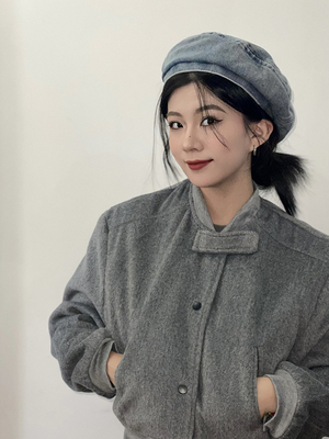 复古休闲男女百搭做旧贝雷帽